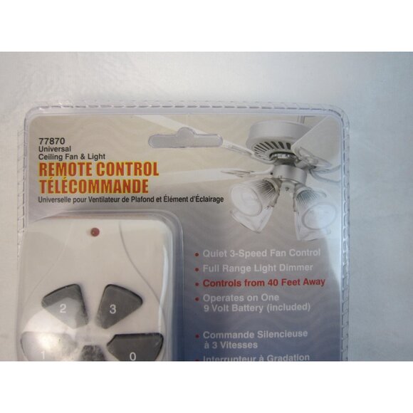 Westinghouse Universal Ceiling Fan And Light Remote Control White 77870 - Picture 2 of 10